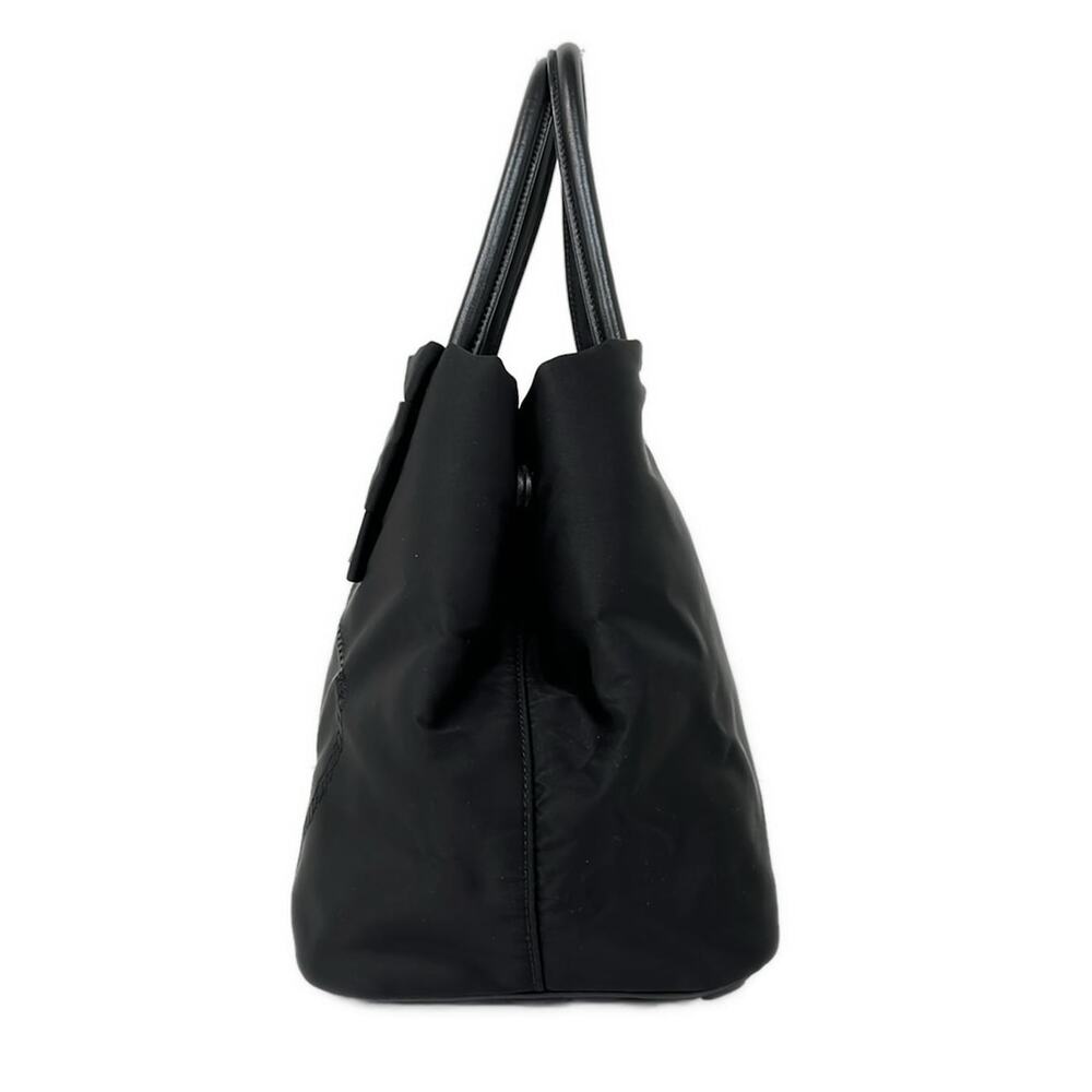 Prada Logo Jacquard Tote Bag 1BG068 Nylon Leather - Picture 4 of 10